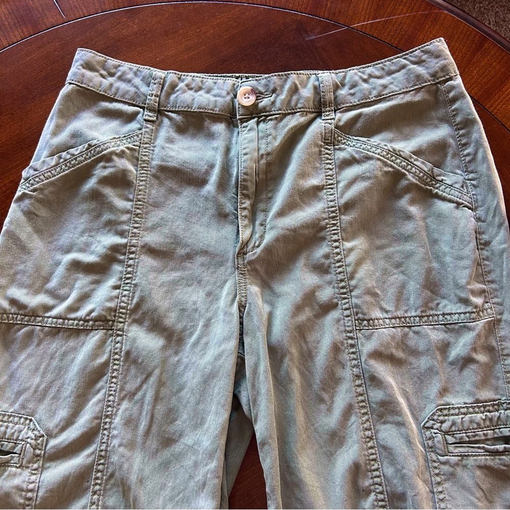 Maurices Olive Green High Rise Utility Straight Cargo Pant